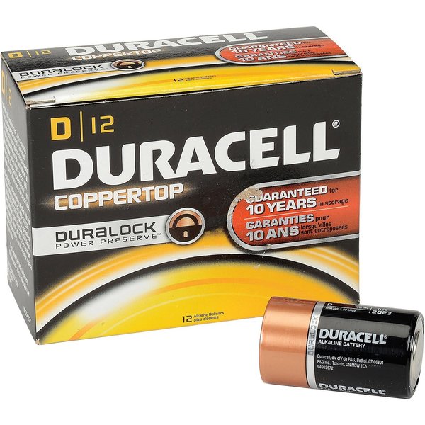 Duracell Coppertop D Batteries W/ Duralock Power Preserve MN1300 / 4133301301